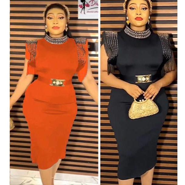 Bodycon Round Neck Dress - Image 2