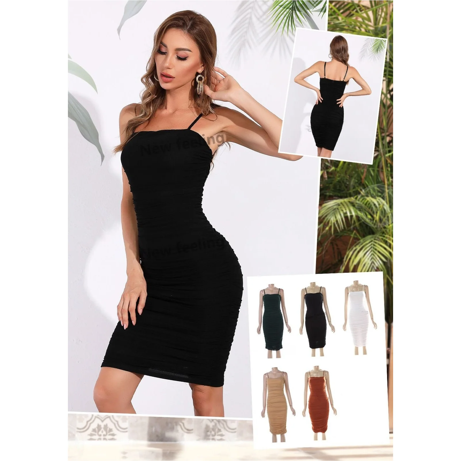 Bodycon Ruched Dress - Image 3