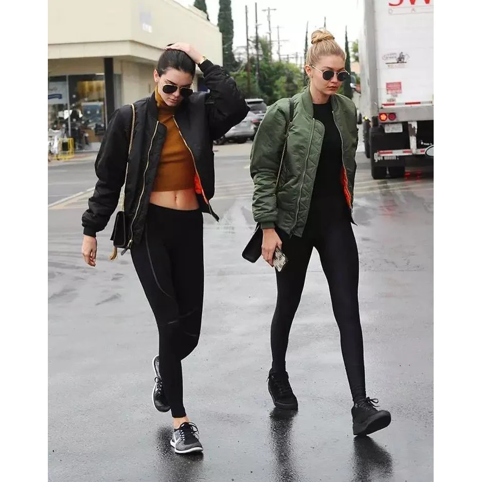 Bomber Jacket Long Sleeve Coat - Image 3