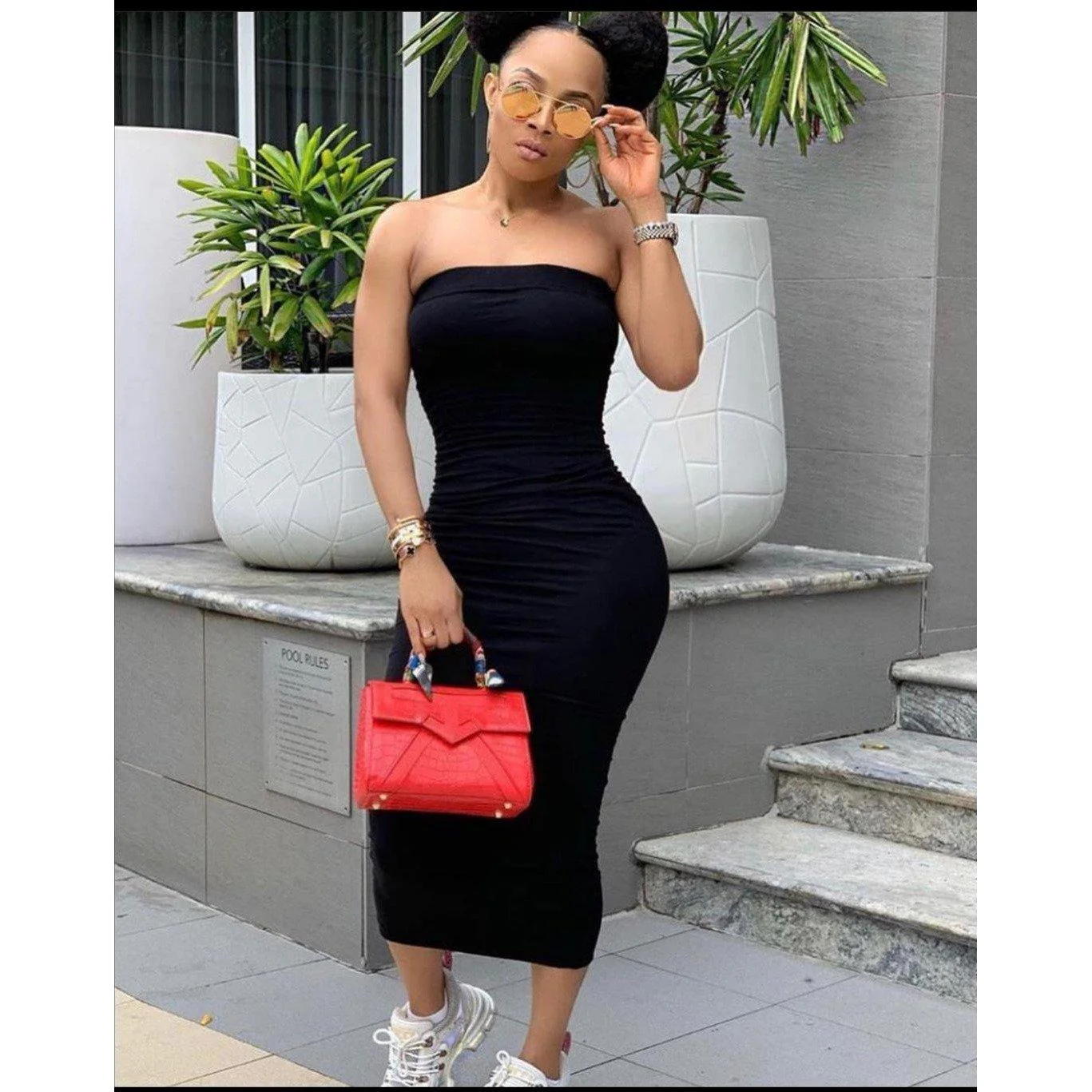 Boobtube off Shoulder Bodycon Dress - Image 2