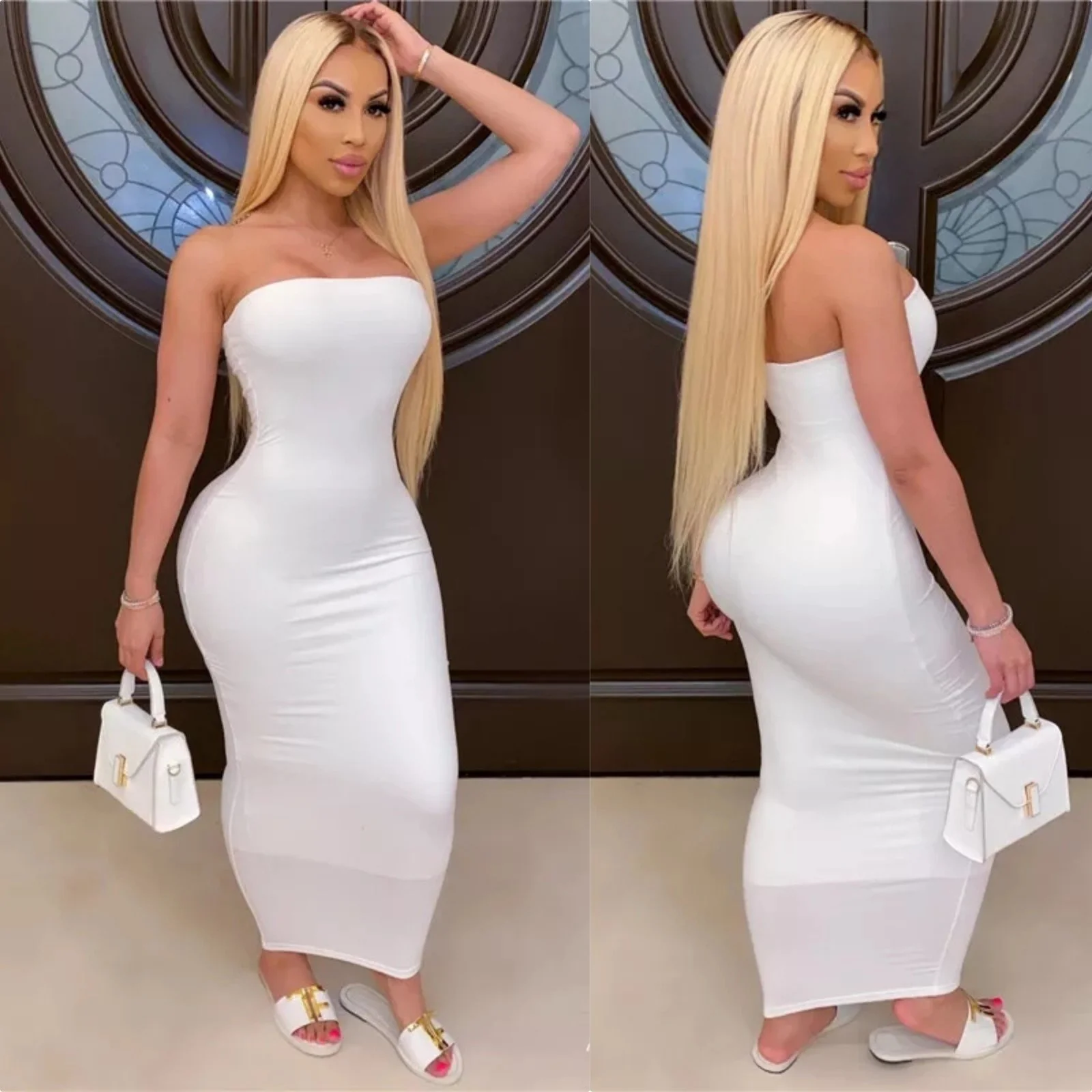 Boobtube off Shoulder Bodycon Dress - Image 5