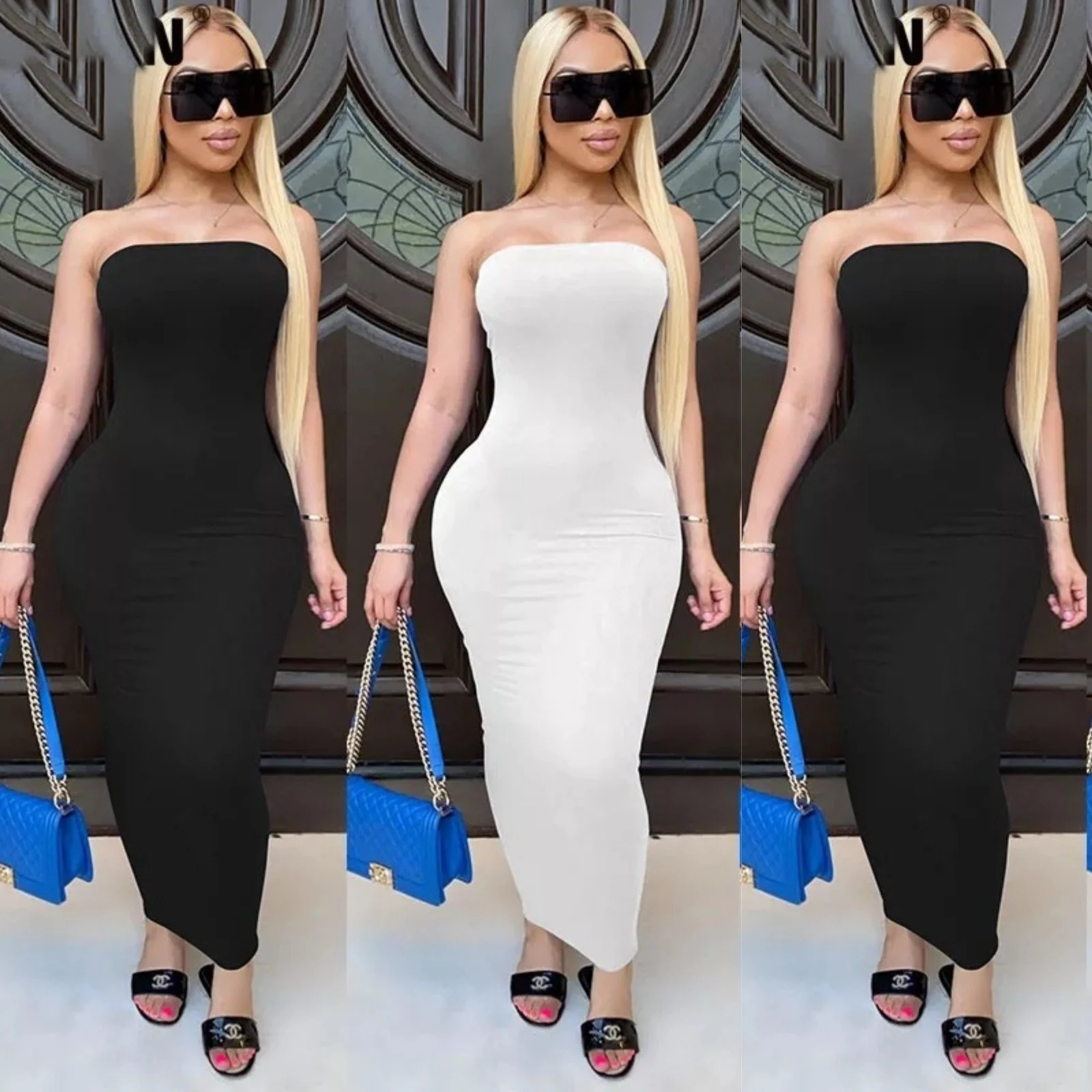 Boobtube off Shoulder Bodycon Dress - Image 9