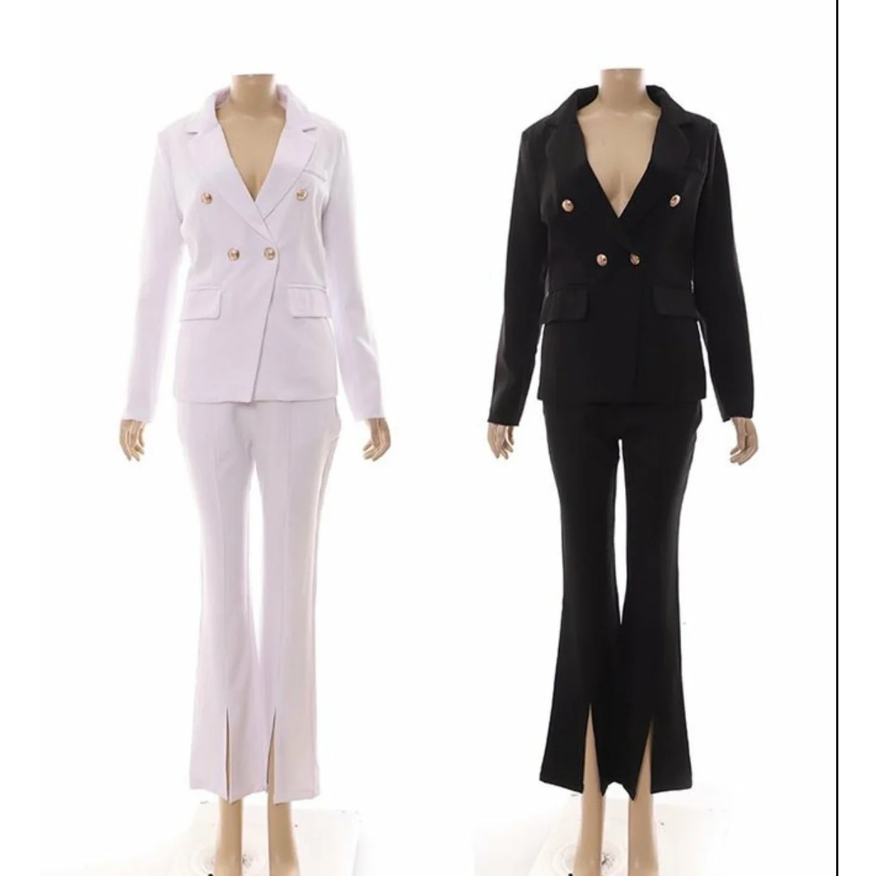 Bottom Slit Pant &  Blazer Ladies Formal Suit - Image 3