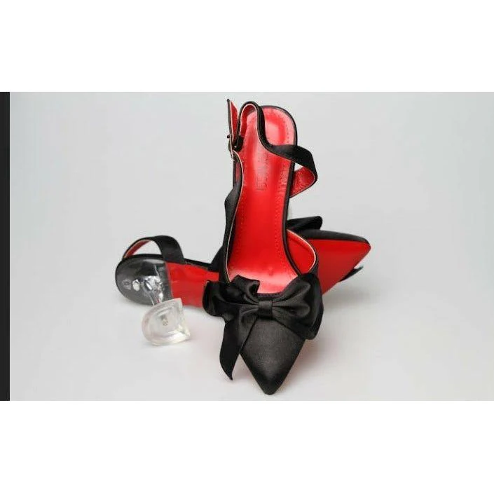 Bow Satin High Heel - Image 5