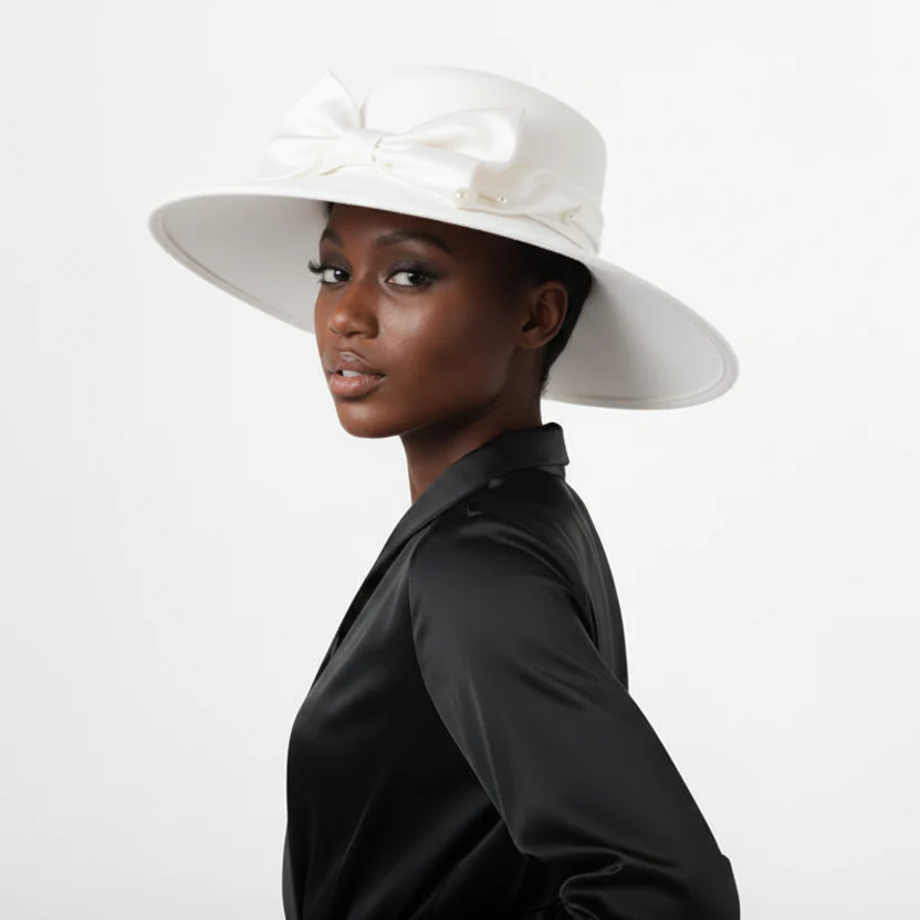 Bridal Party Wedding Tea Fascinator Flat Top Hat - Image 2
