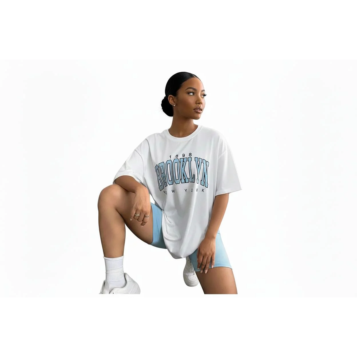 Brooklyn Tee & Biker Short Set - Image 2