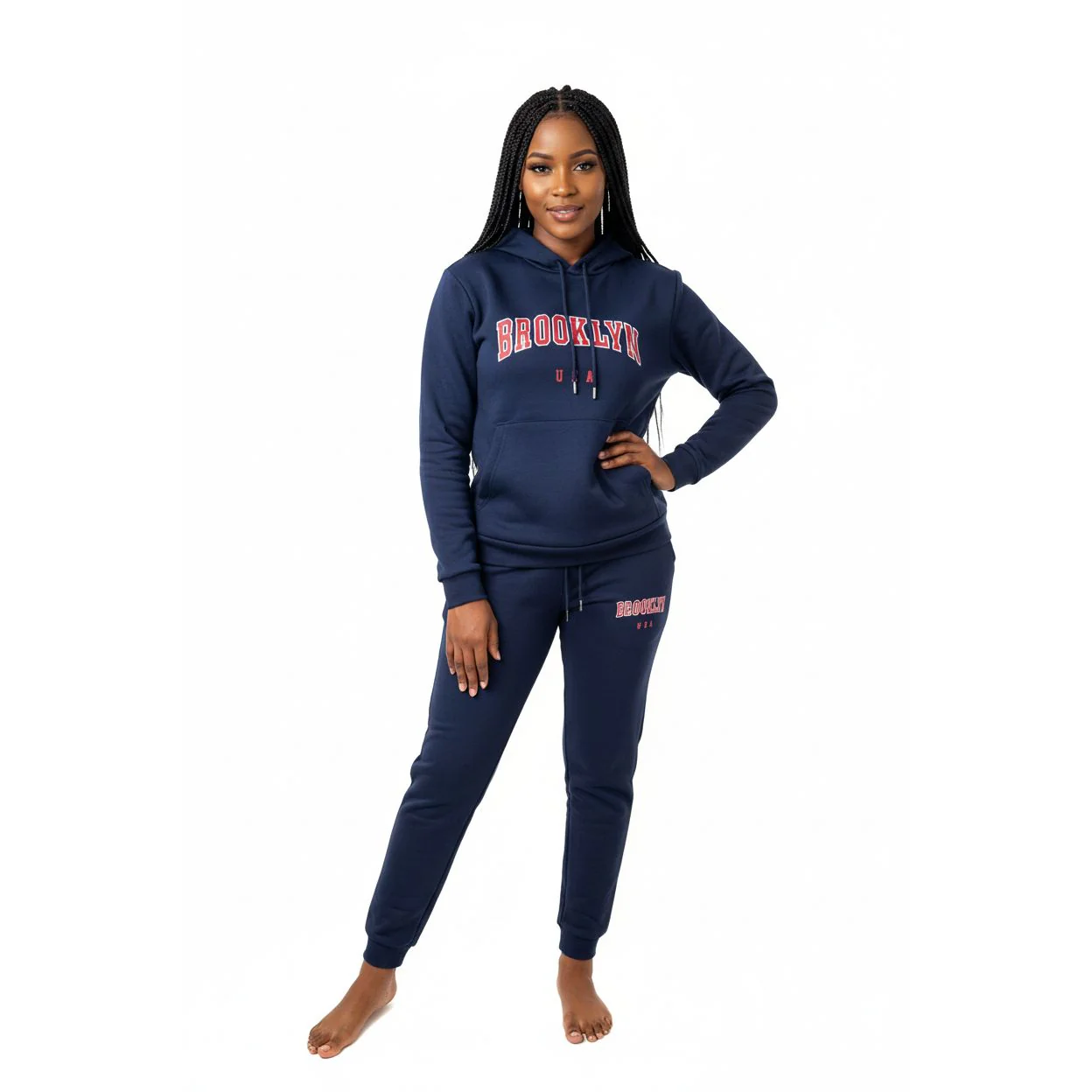 Brooklyn USA" Graphic Print Casual Sets - Image 2
