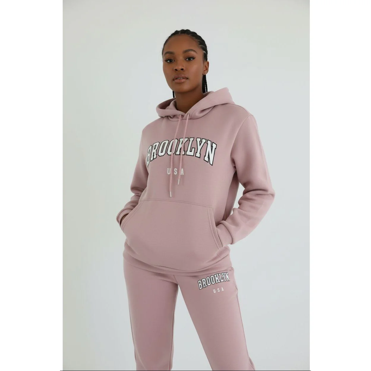Brooklyn USA" Graphic Print Casual Sets - Image 3