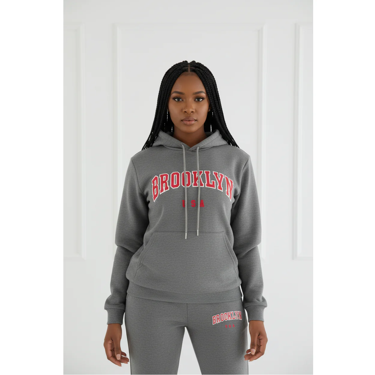 Brooklyn USA" Graphic Print Casual Sets - Image 4