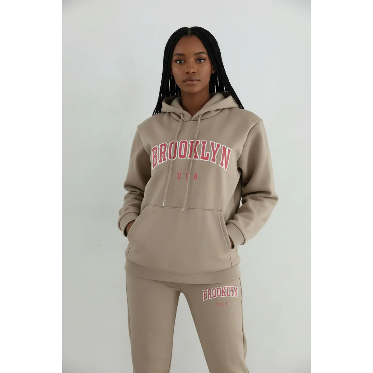 Brooklyn USA" Graphic Print Casual Sets - Image 6