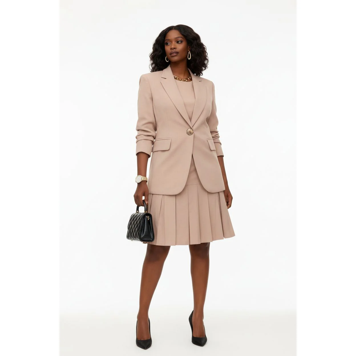 Business Blazer Jacket & Pencil Dress Suit Sets - Image 2