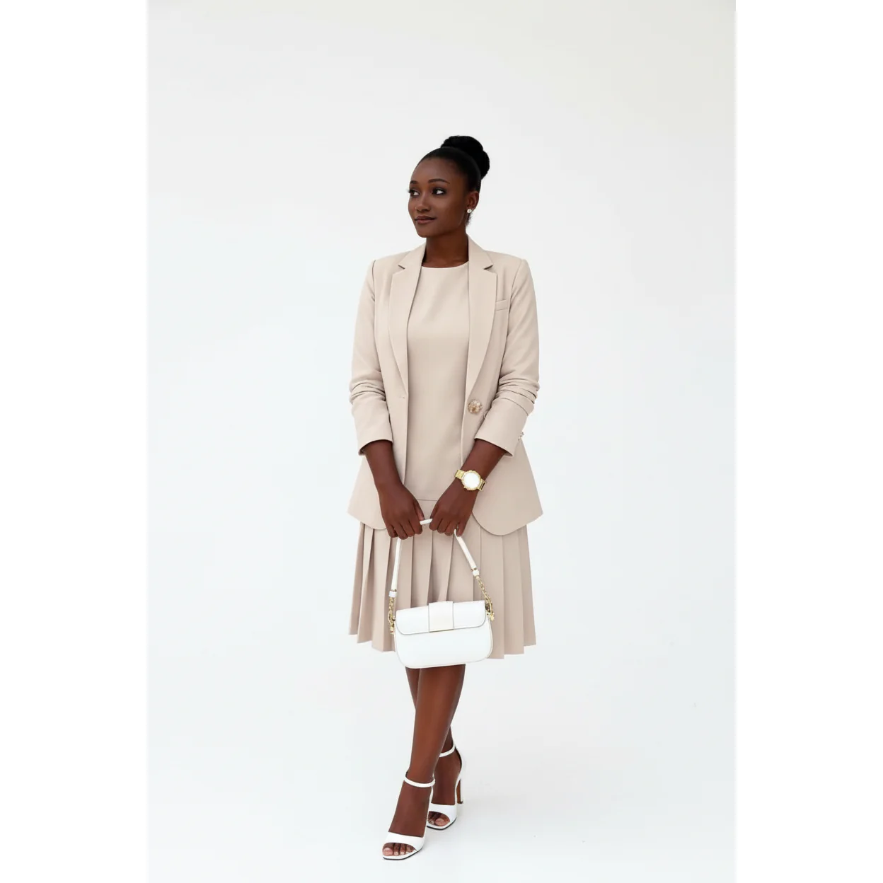 Business Blazer Jacket & Pencil Dress Suit Sets - Image 4