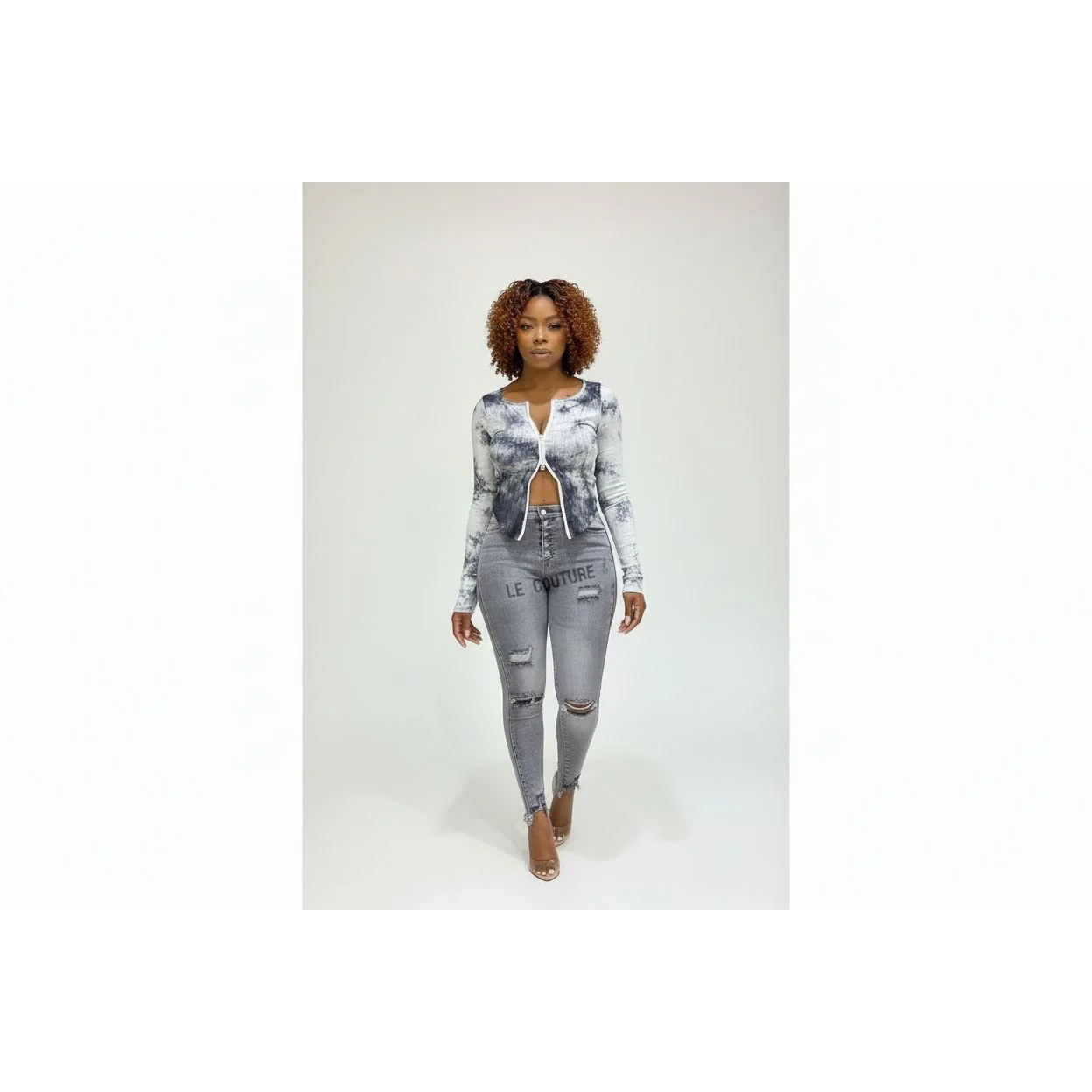 Button Up High Waisted skinny jeans