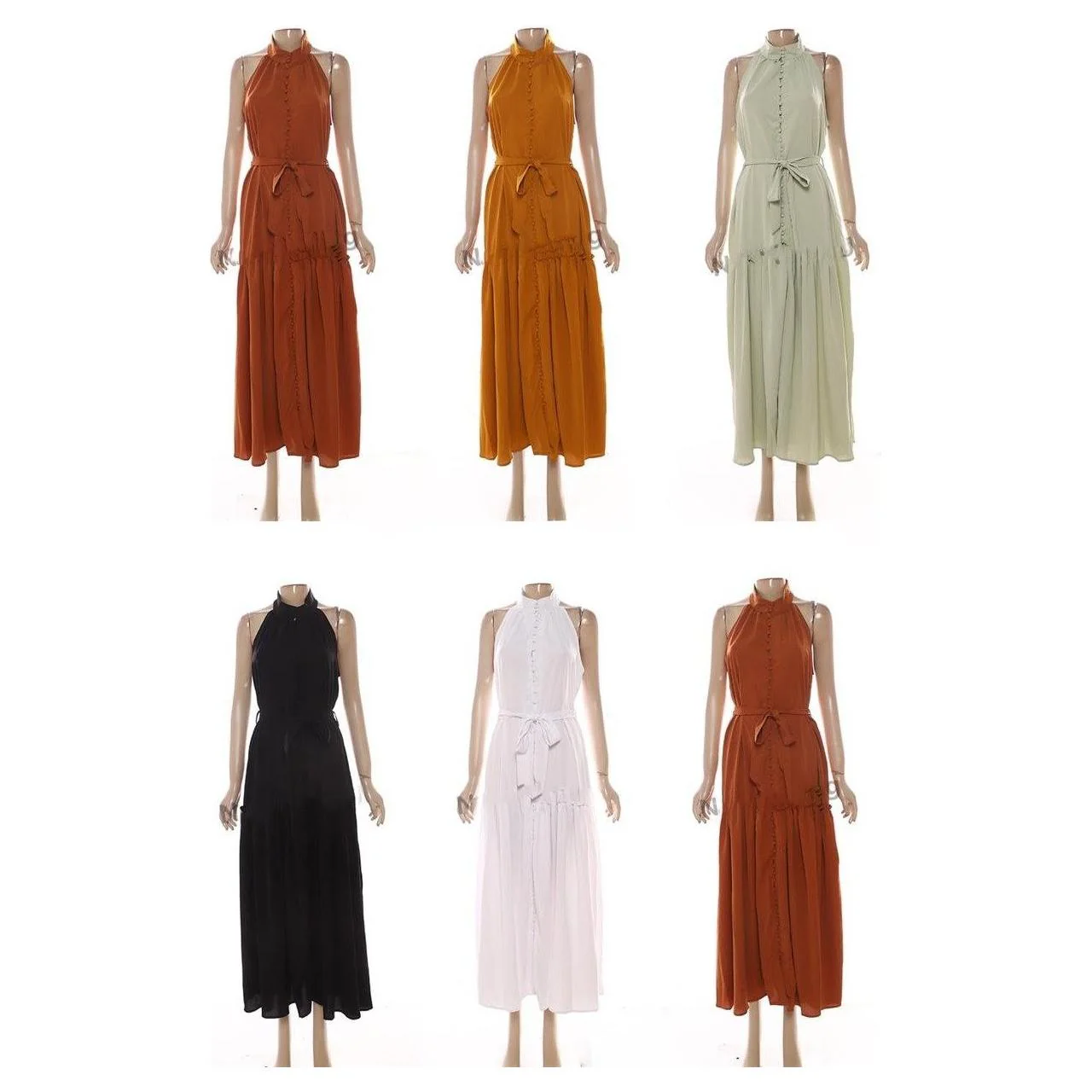 Butoon up Sleeveless Maxi Dress  - Image 2