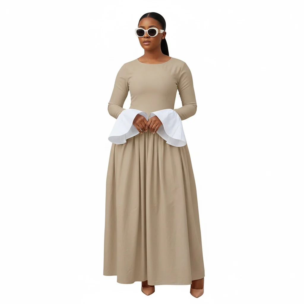 Butterfly Hand Long Maxi Dress - Image 4