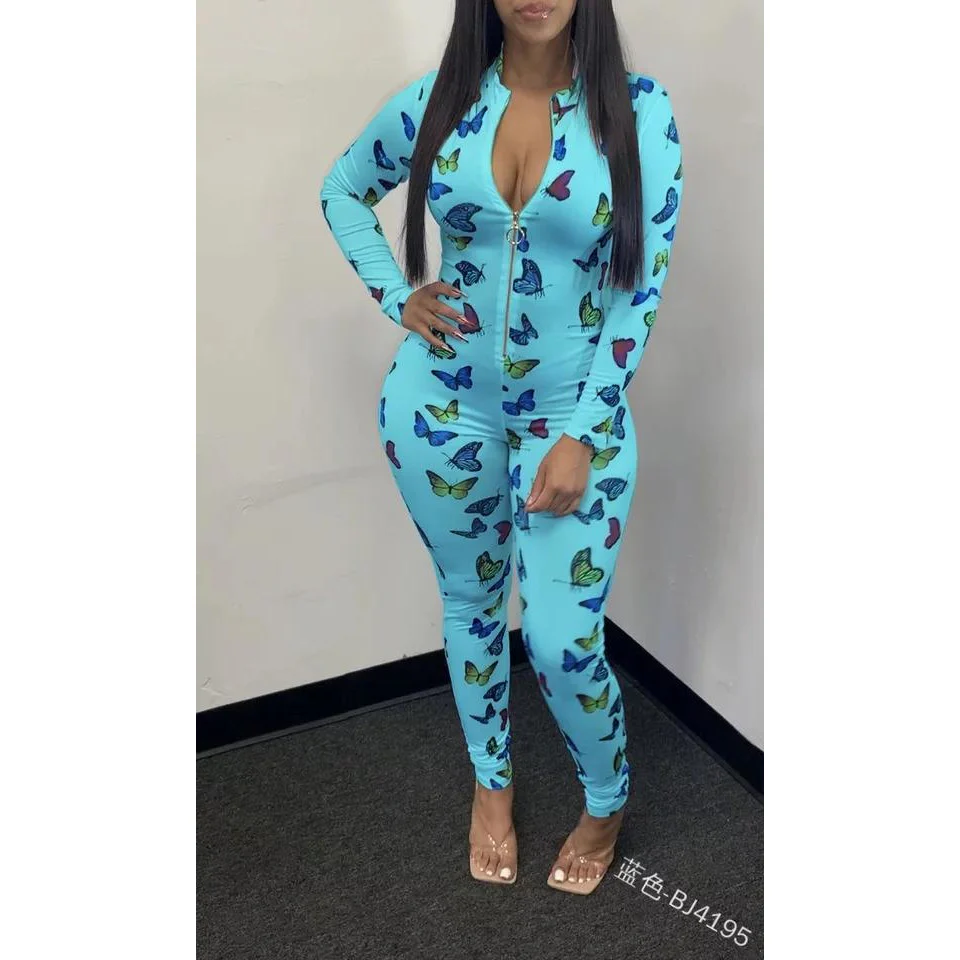 Butterfly Print Jumpsuits - Image 5