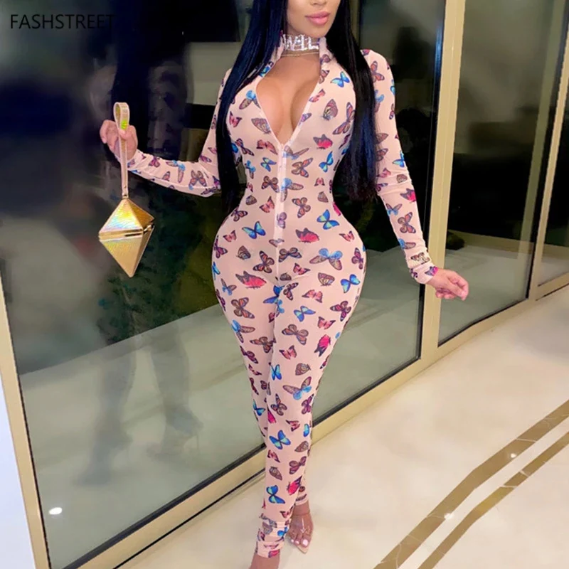 Butterfly Print Jumpsuits - Image 6