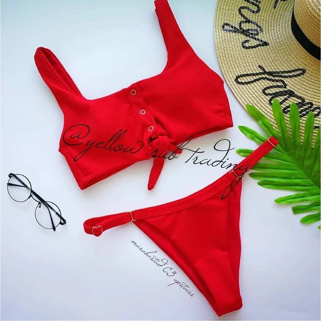 button tie bikini set - Image 5