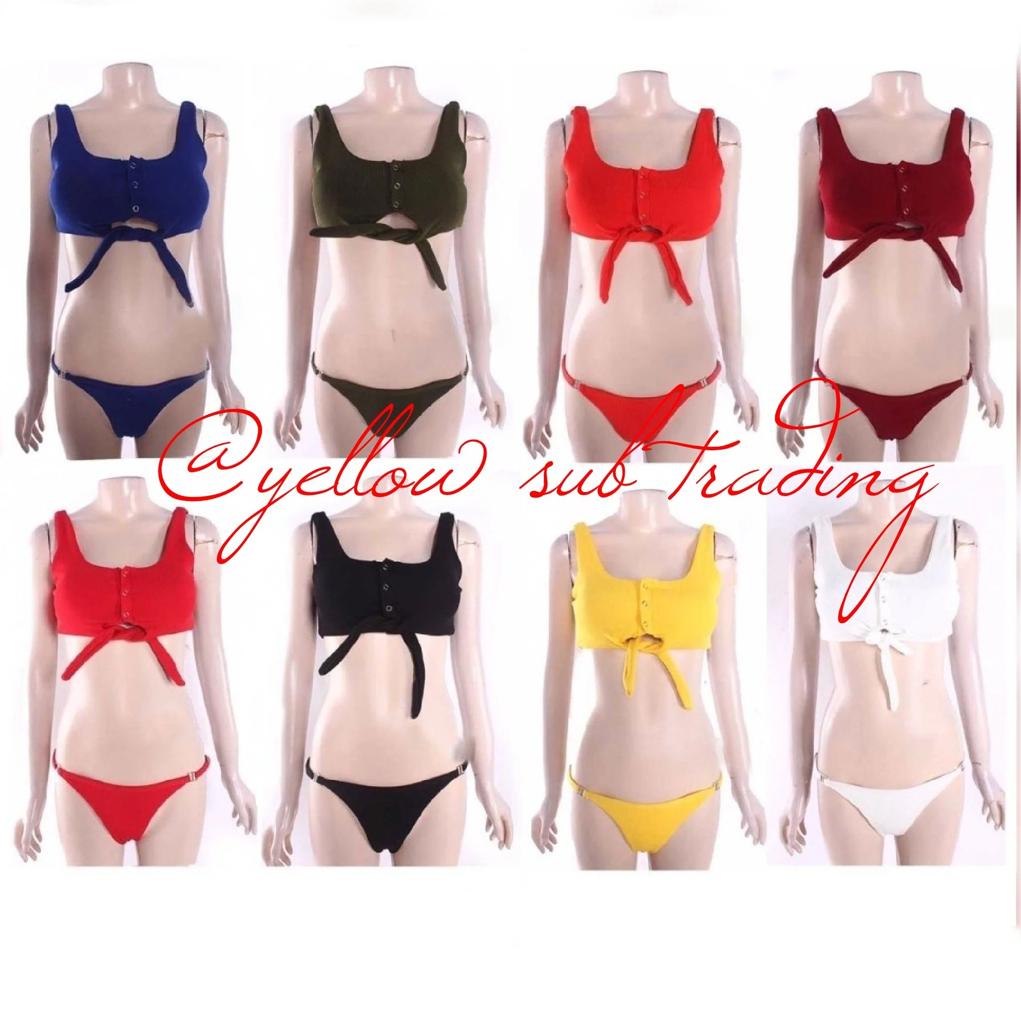button tie bikini set - Image 9