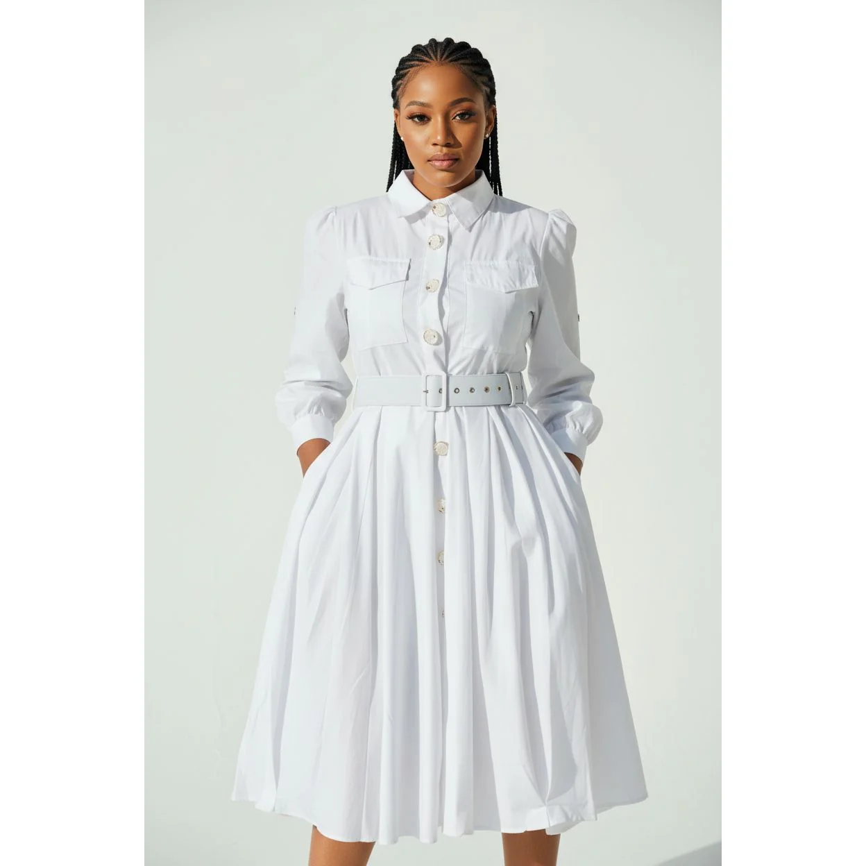 Button Up Shirt Dress