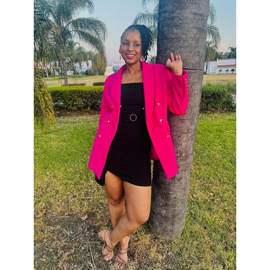 Buttoned Double Breasted Blazer - Image 3