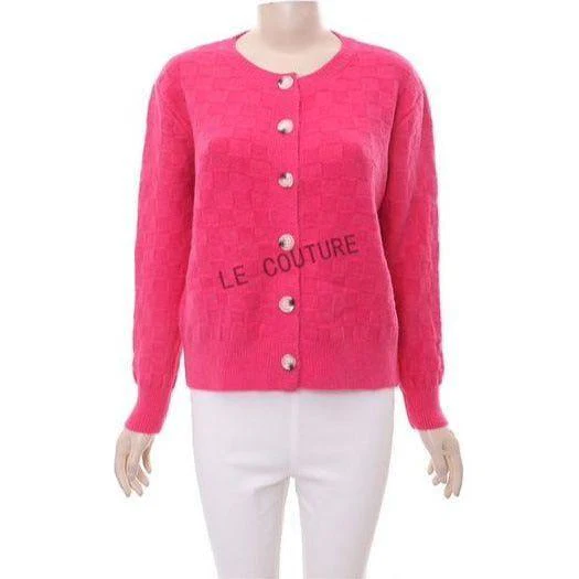 Buttoned Knitted Long Sleeve Top - Image 4