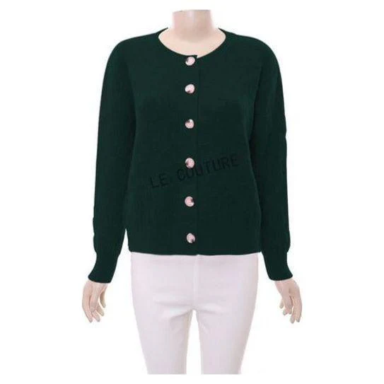 Buttoned Knitted Long Sleeve Top - Image 5