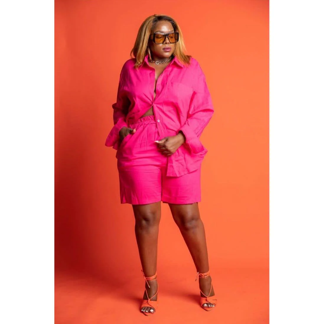 Buttoned Solid Color Set - Image 11