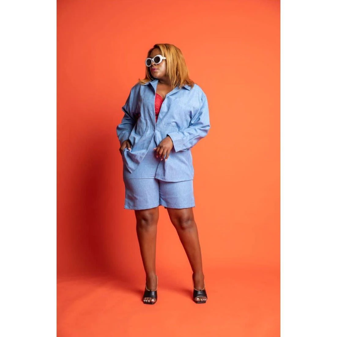 Buttoned Solid Color Set - Image 8