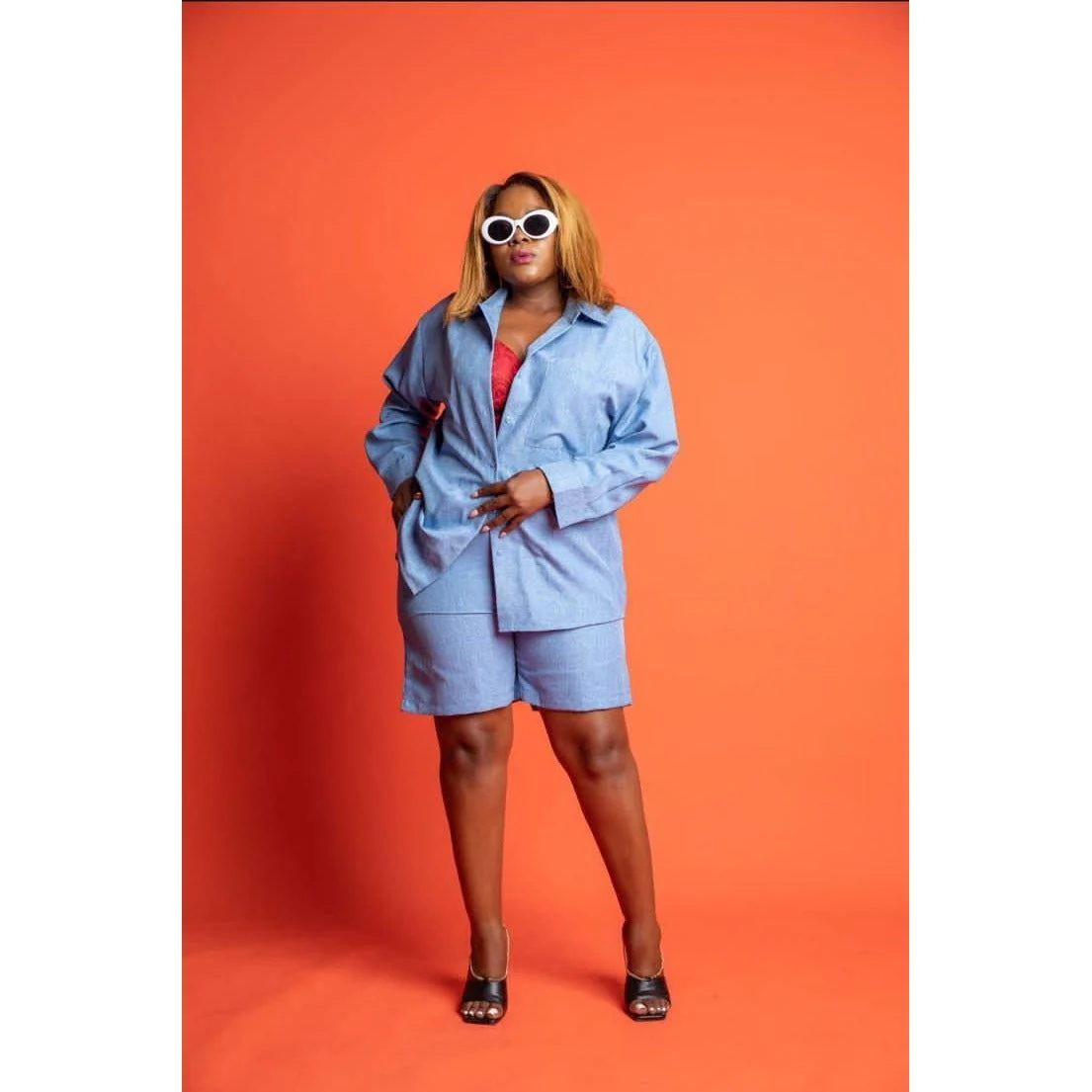 Buttoned Solid Color Set - Image 9