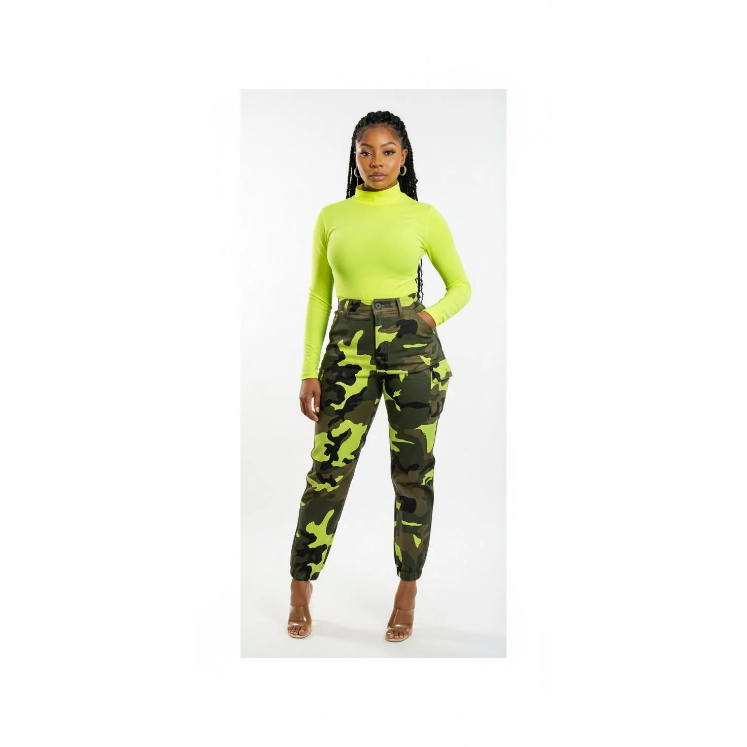 Camouflage High Waisted Skinny Jeans - Image 2