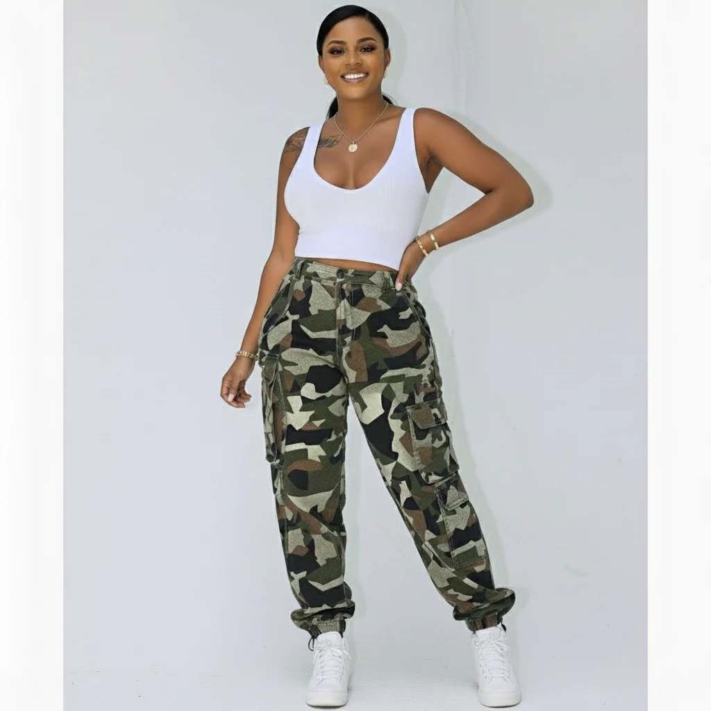 Camouflage Side Pockets Pant - Image 2