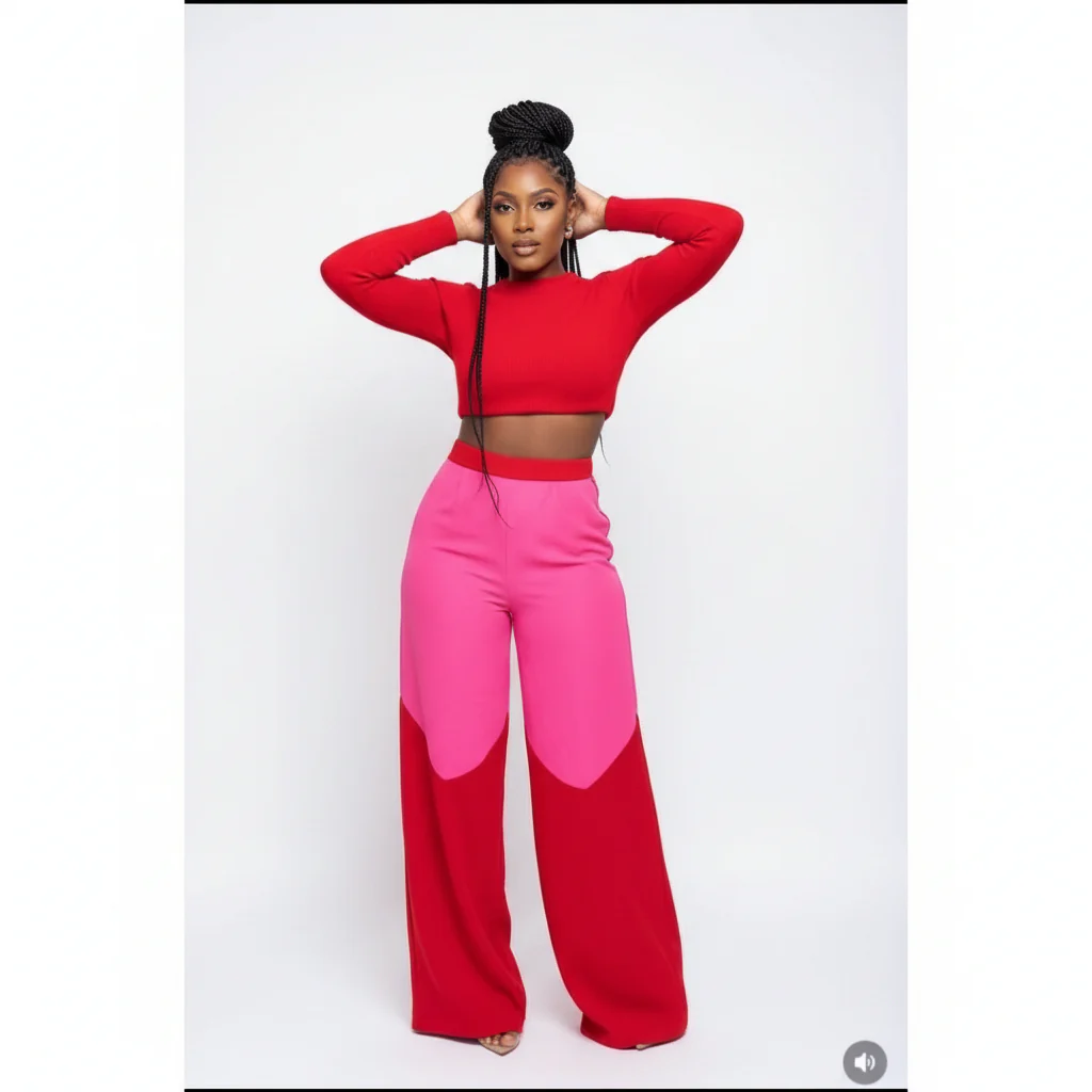 Candy Colour Palazzo Pants - Image 2