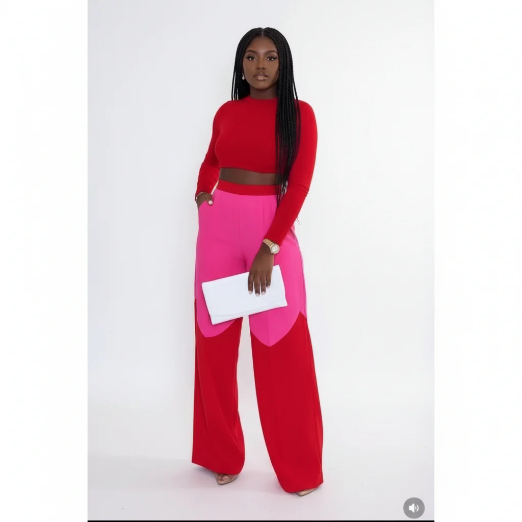 Candy Colour Palazzo Pants - Image 3