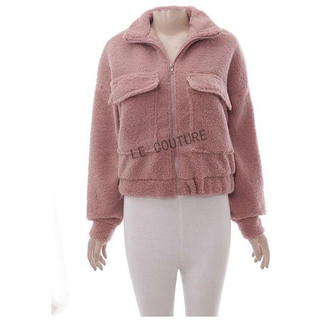Cargo Long Sleeve Woolen Jacket - Image 3