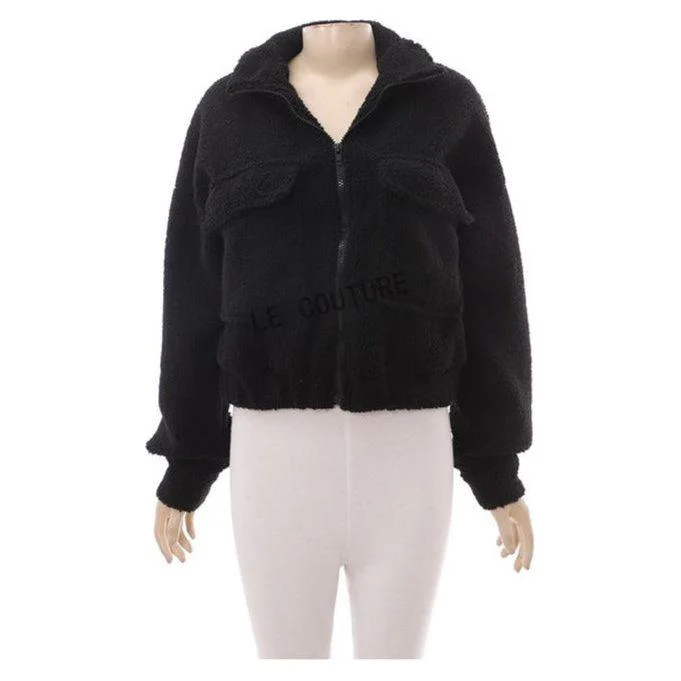 Cargo Long Sleeve Woolen Jacket - Image 4