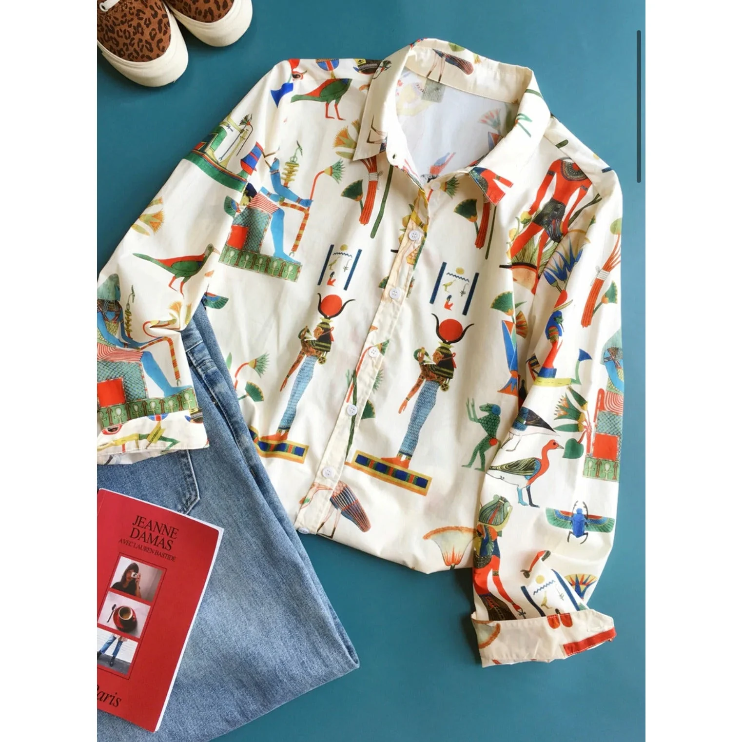 Cartoon Character Printed Shirt - Image 6