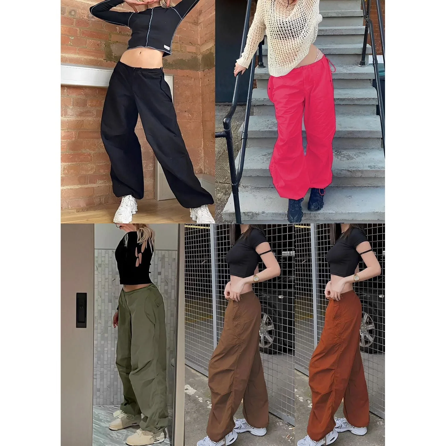 Casual Oversized Cargo Pants - Image 4