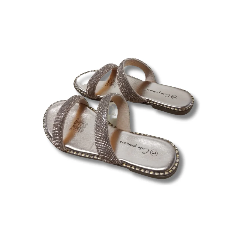 Casual Rhinestone Flat Sandals - Image 2