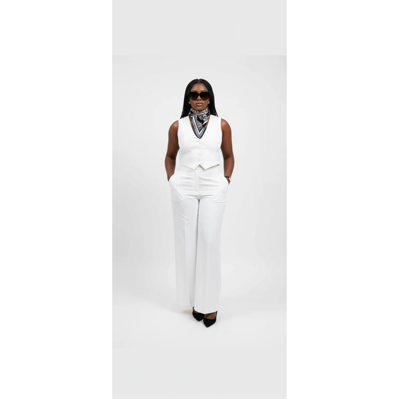 Casual Suit Vest & Pants Two piece Set.