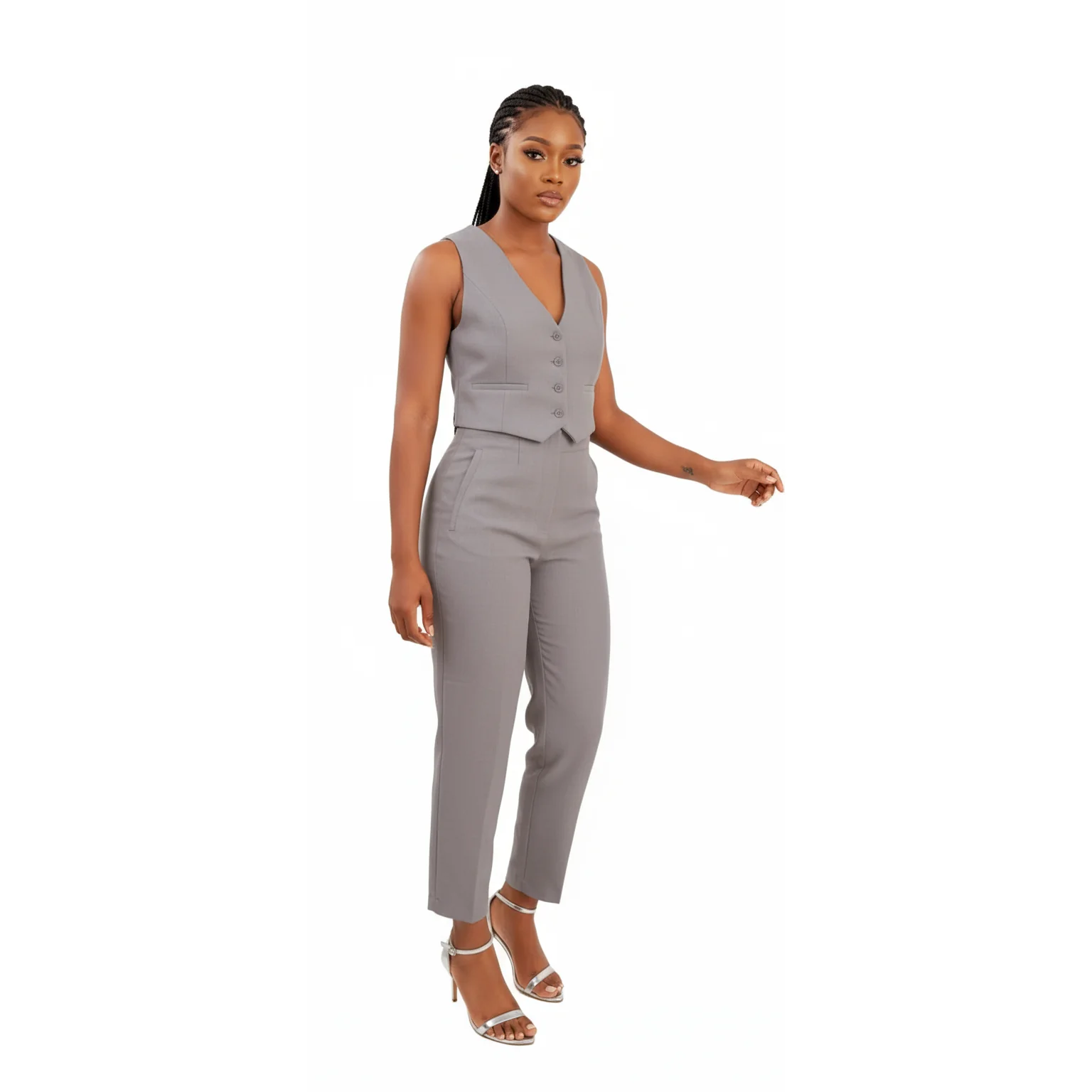 Casual Suit Vest & Pants Two piece Set. - Image 6