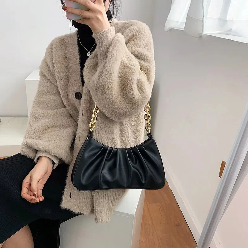 Chain Folds Designer Shoulder Bags - Image 15