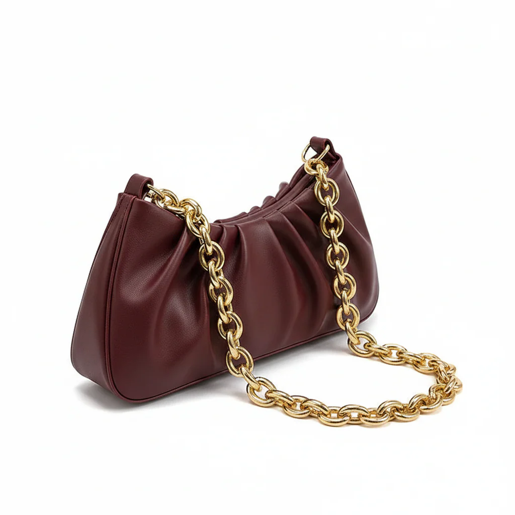 Chain Folds Designer Shoulder Bags - Image 8