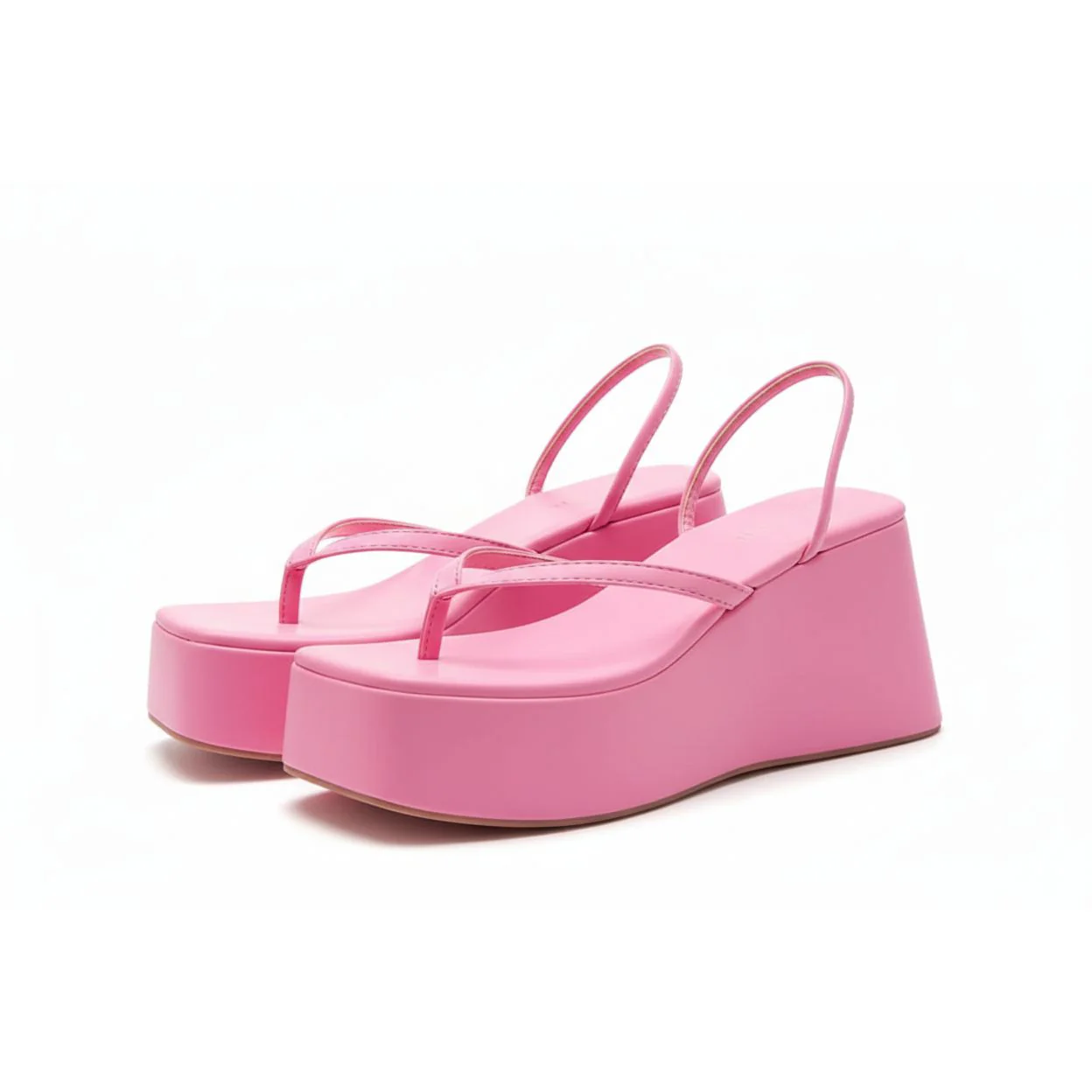 Chain Straps Wedge Sandals