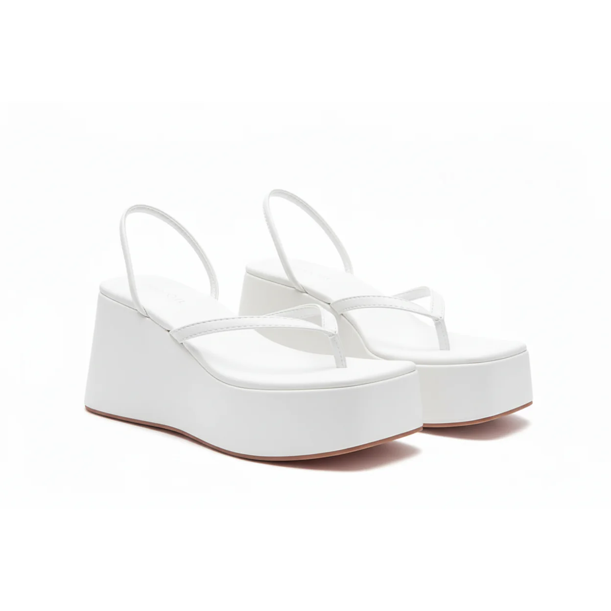 Chain Straps Wedge Sandals - Image 3