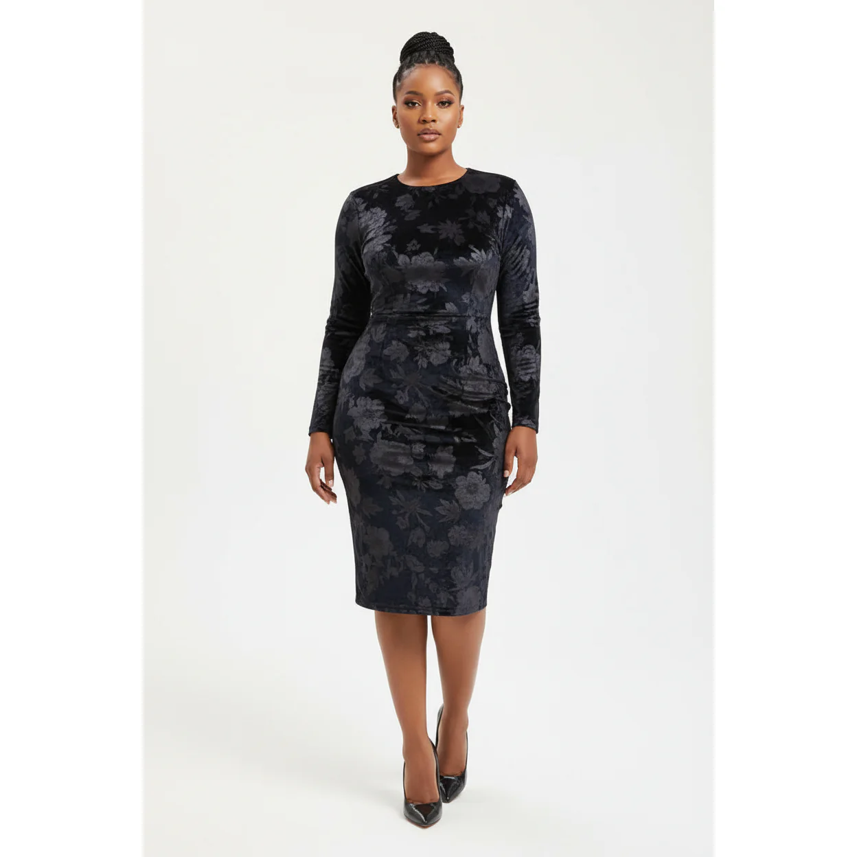 Chic Black Bodycon Dress - Image 4