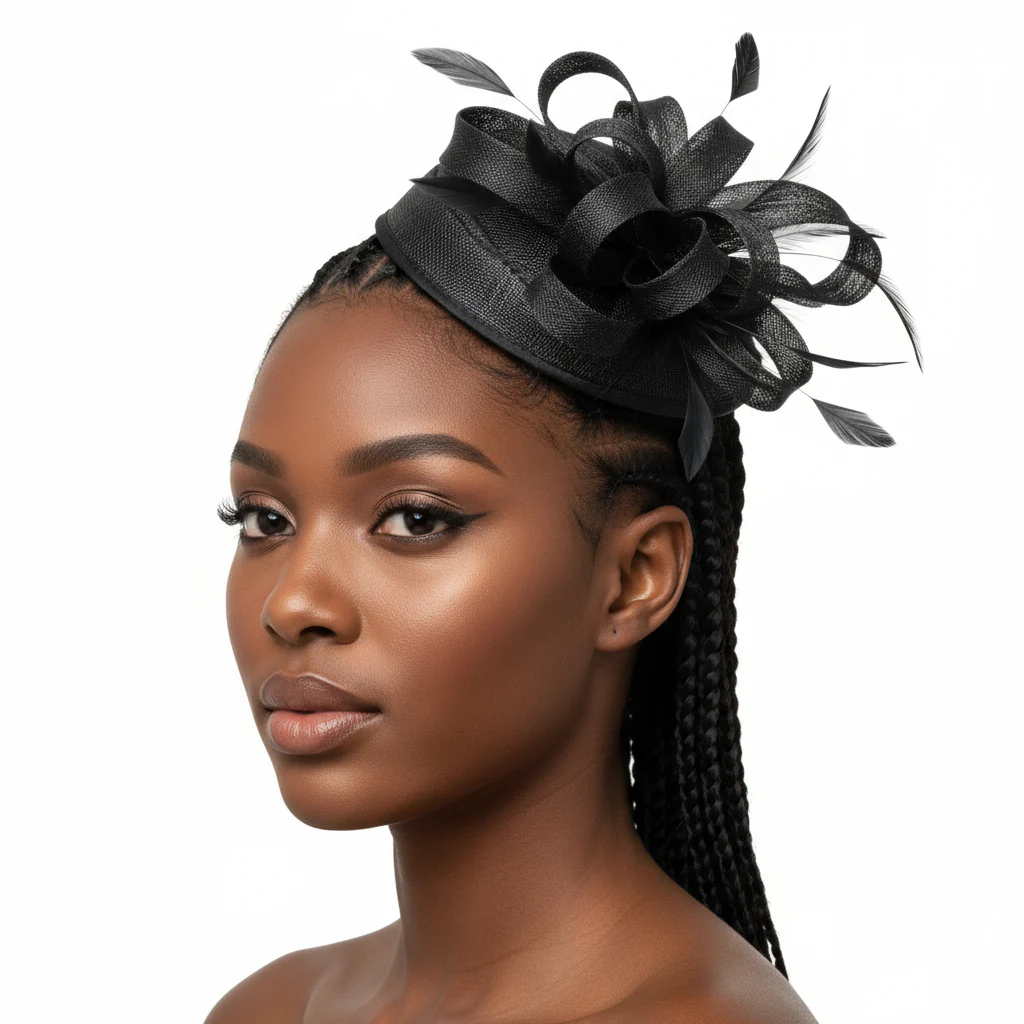 Chic Feather Fascinator Hat - Image 2
