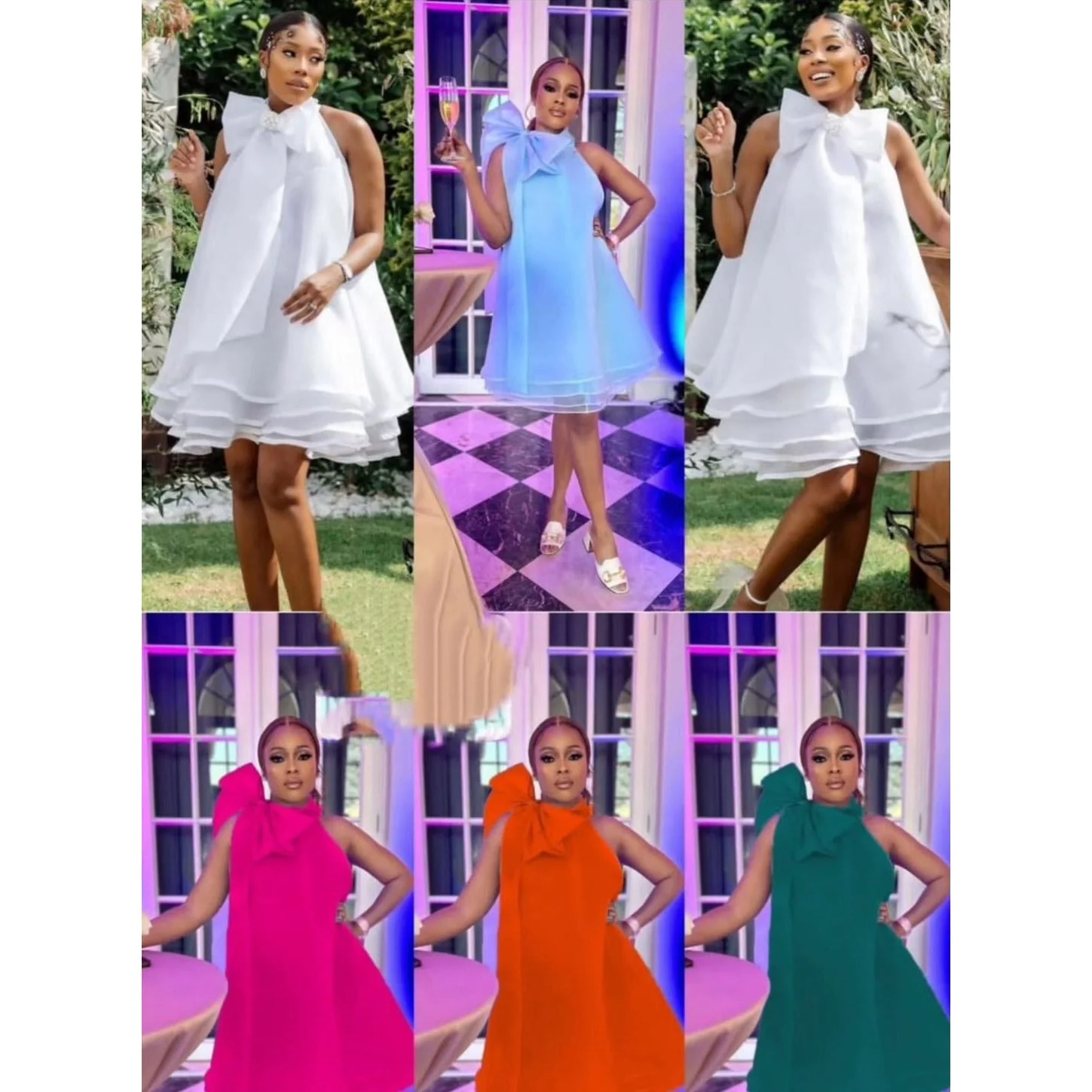 Chiffon Bubble Dress - Image 4