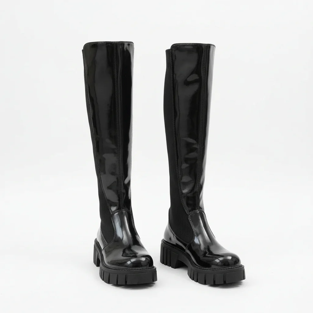 Chunk Heel Platform Boots - Image 3