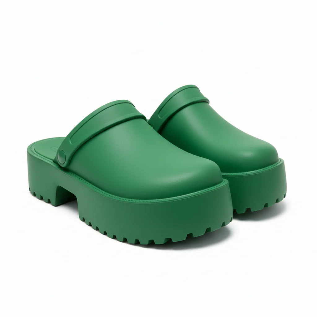 Chunky Non-slip Lightweight Slip-on Pumps - Image 3